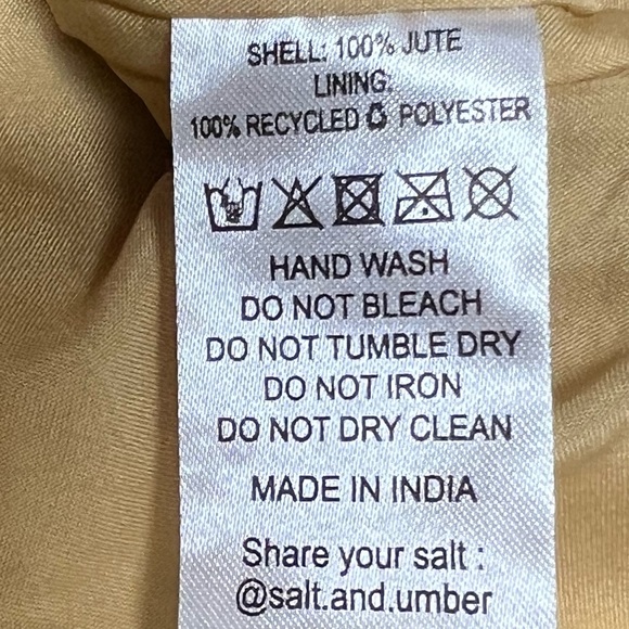 NWT $149 Salt + Umber Isla Natural Jute Seashell Tote Beach Bag Handmade Purse - Picture 15 of 15